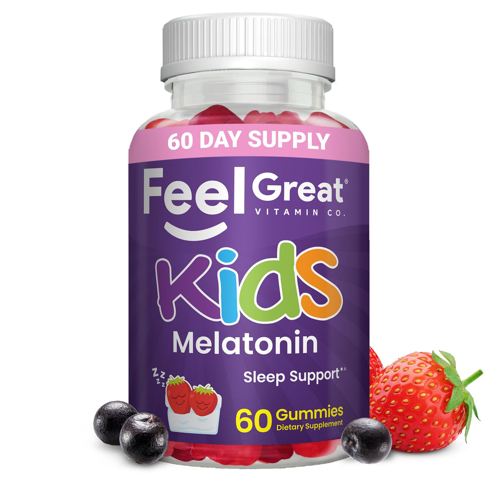 The Feel Great Vitamin Company Kids Melatonin 1mg Gummies - 60 Count