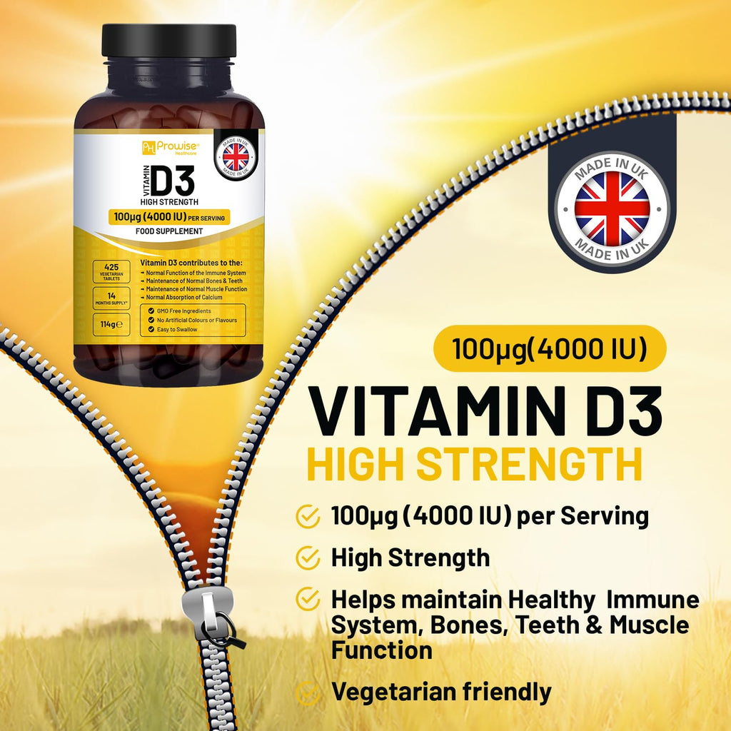 PH Prowise Healthcare Vitamin D3 4000 IU - 425 Tablets - image 6