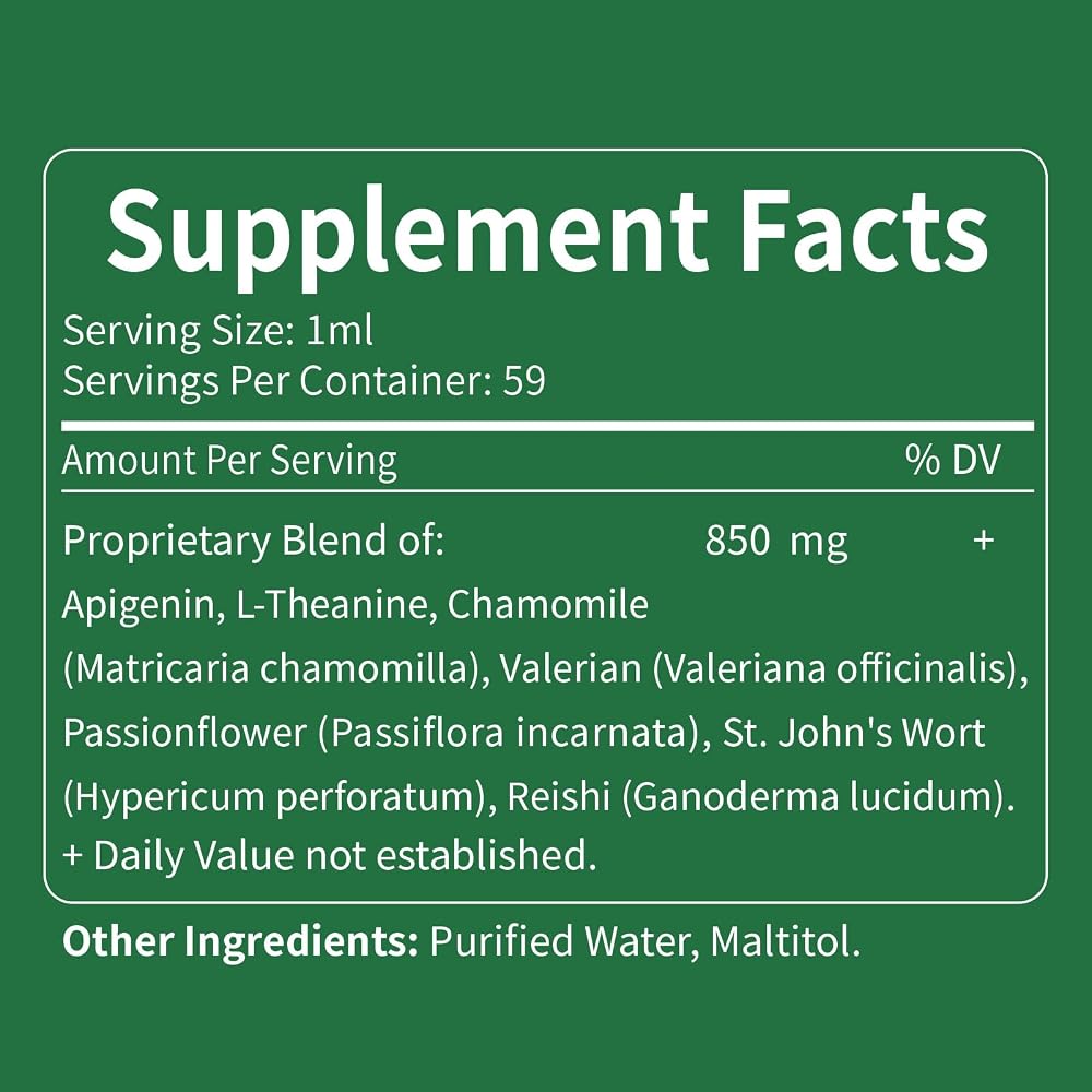 Selvaherb Apigenin Extract Drops, 7-in-1 Herbal Supplement.