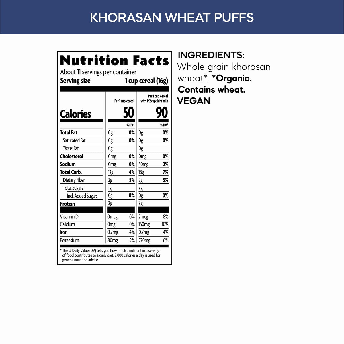 Nature's Path Organic Khorasan Wheat Puffs Cereal - 12 x 6 oz - image 2