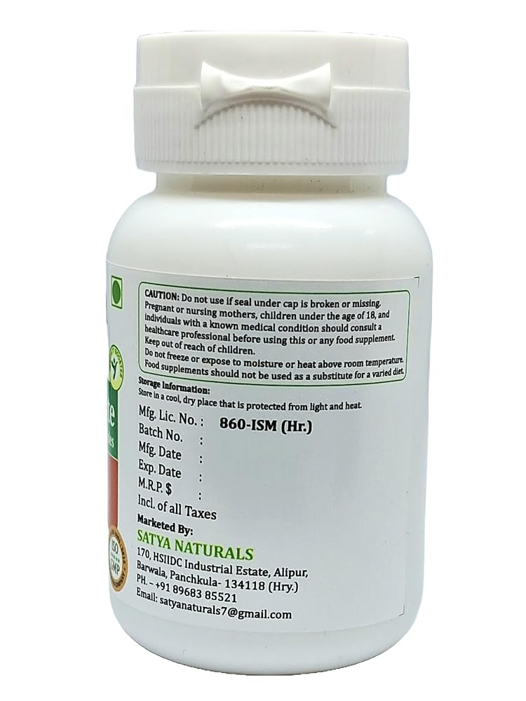 Satya Naturals Moringa Forte Capsules 500 mg. 60 Veg. Capsule
