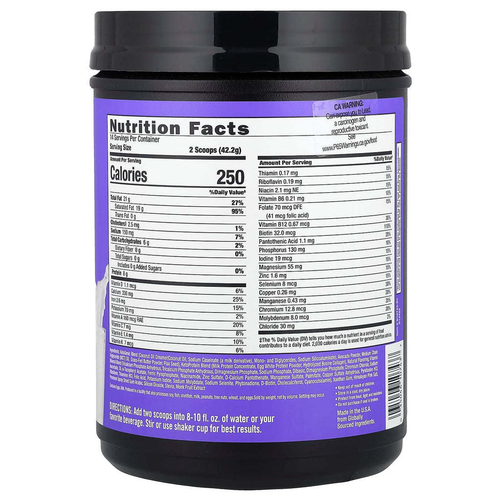 Keto Science Ketogenic Meal Shake Vanilla - Pack of 2 - image 2