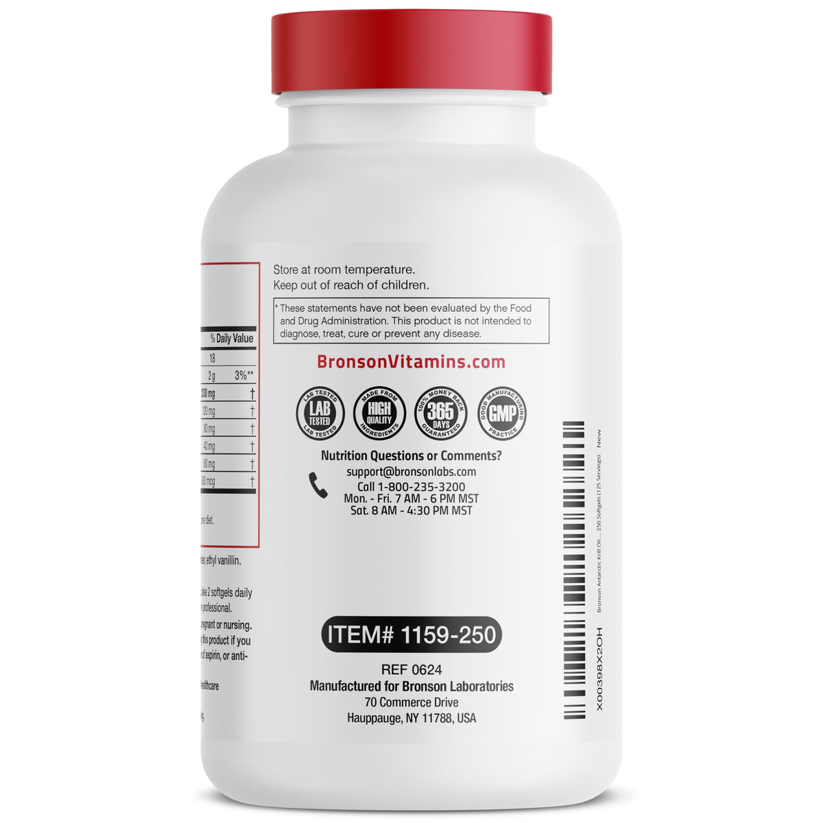 Bronson Antarctic Krill Oil 2000 mg with Omega-3s EPA