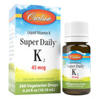 Carlson Super Daily K2 45 mcg Liquid Vitamin K - 360 Drops