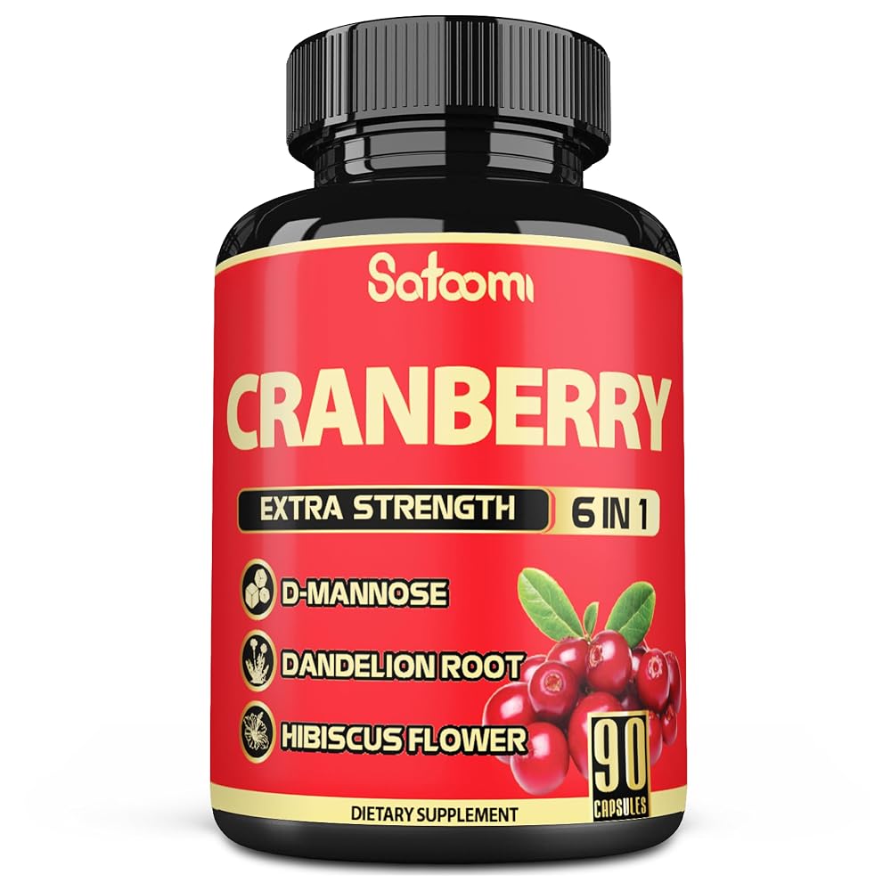 Satoomi Cranberry Pills for Women - 90 Vegetarian Capsules