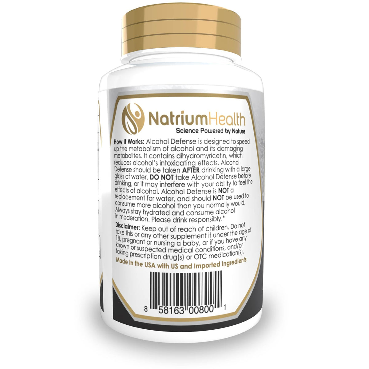 Natrium Health Alcohol Defense Capsules