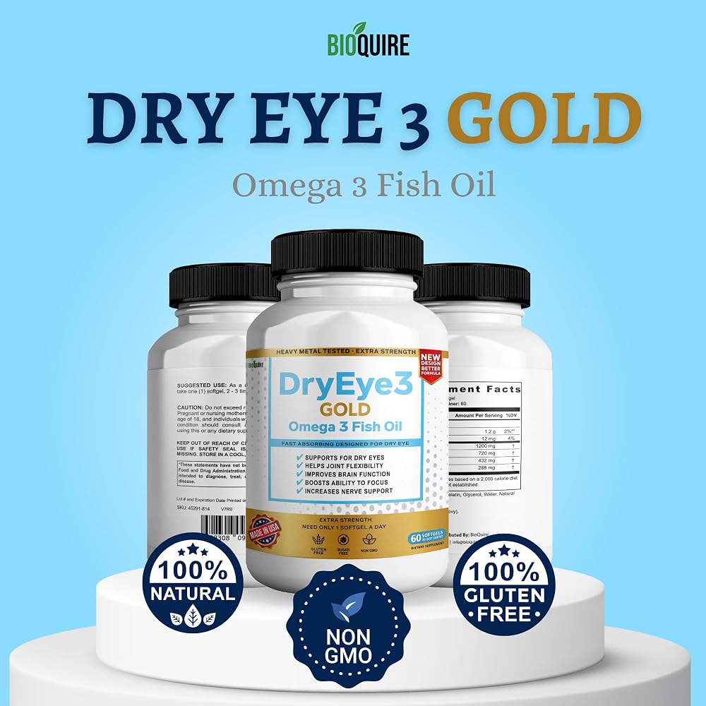 BIOQUIRE Dry Eye 3 Gold Omega 3 Fish Oil