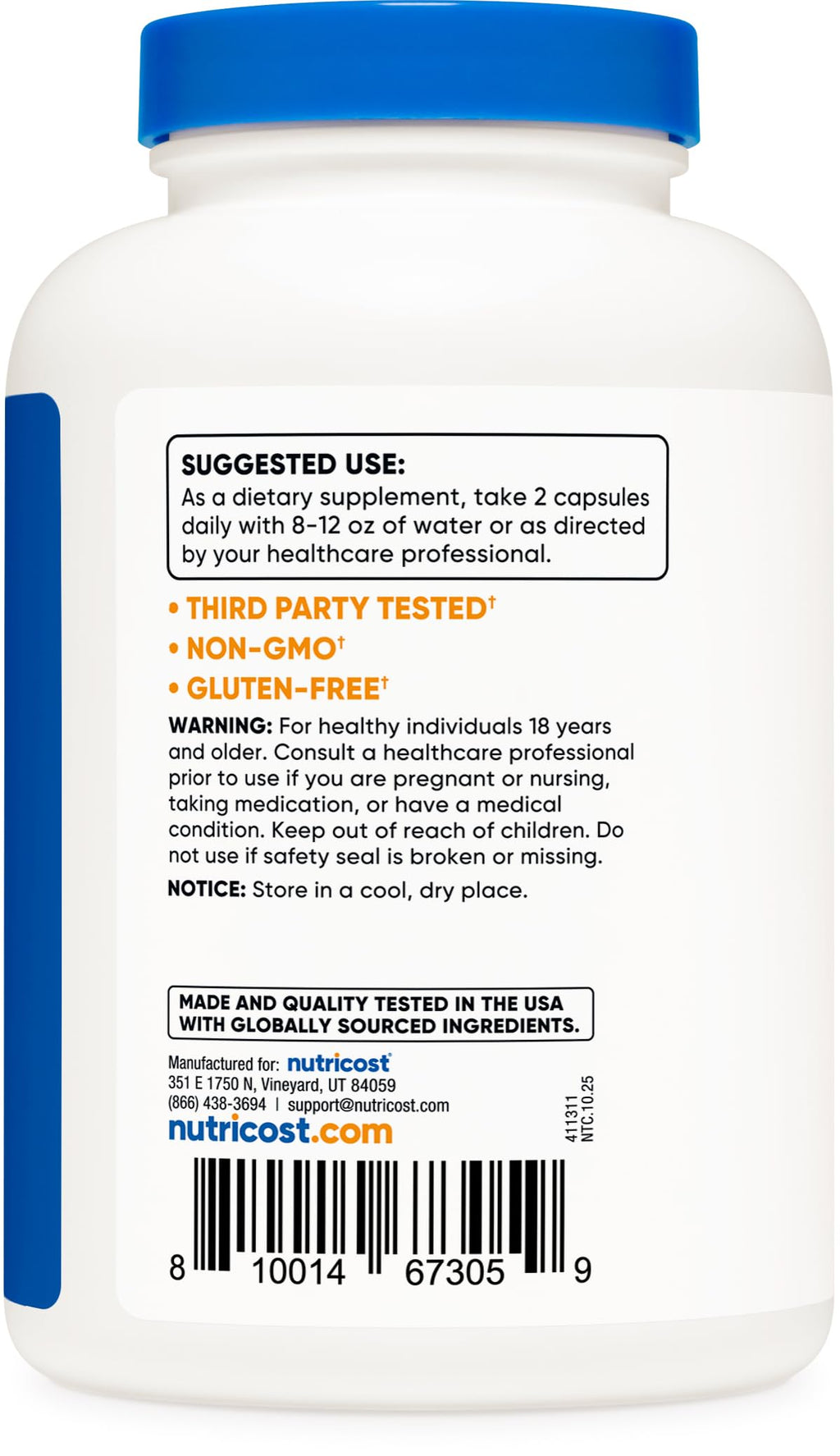 Nutricost Tribulus Terrestris Extract 1500mg - 240 Capsules - image 4