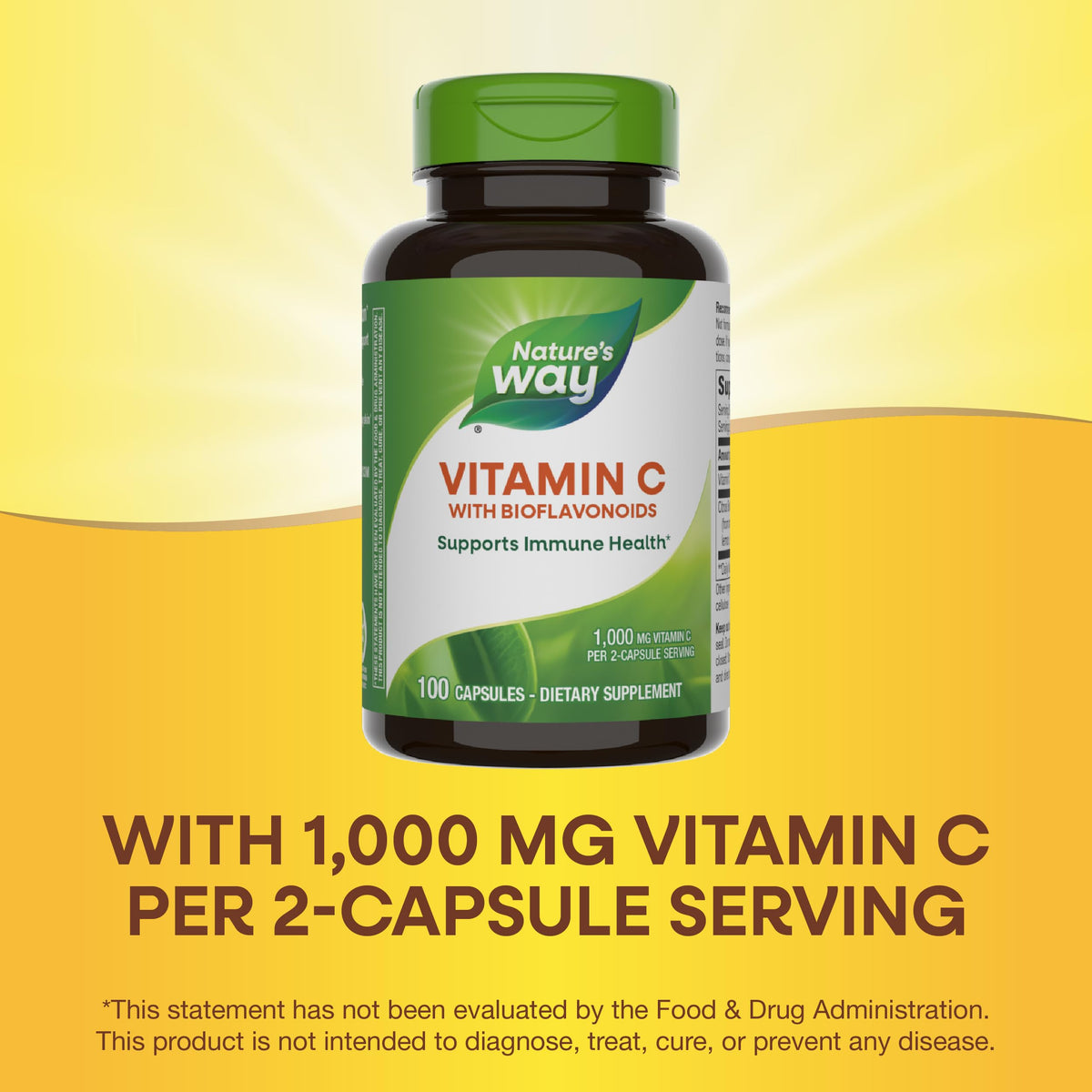 Nature's Way Vitamin C 1000 mg with Bioflavonoids - 200 Capsules - image 5