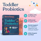 LOVEBUG Toddler & Kids Probiotics Powder - 60 Packets - image 2