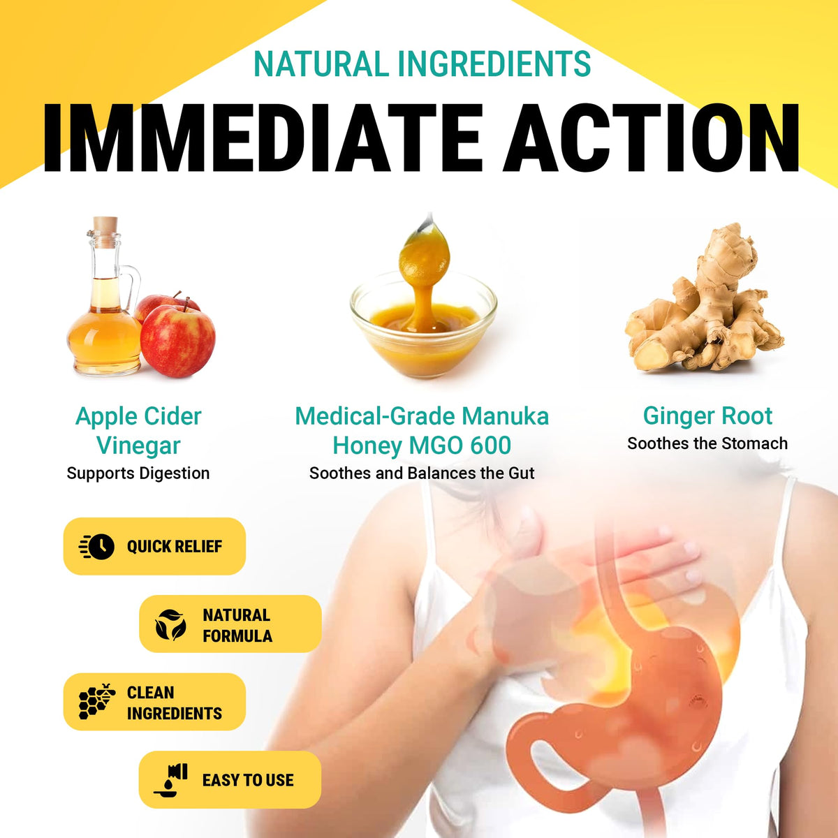 ManukaGuard Heartburn Nutralizer Medical Grade Manuka Honey - 6.8 oz - image 4