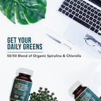 Triquetra Health Organic Spirulina & Chlorella Tablets - 120 Count - image 3