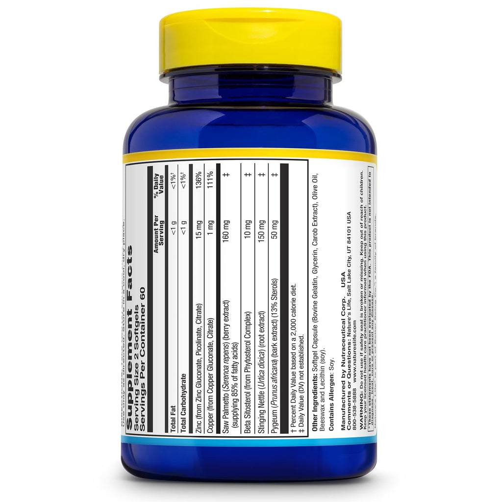 Nature's Life Prostate Support Softgel - 120 Softgels - image 2