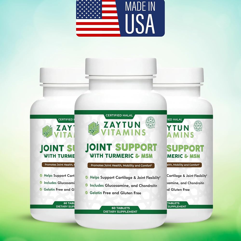 Zaytun Halal Joint Support with Turmeric & Glucosamine - 60 Tablets - image 8