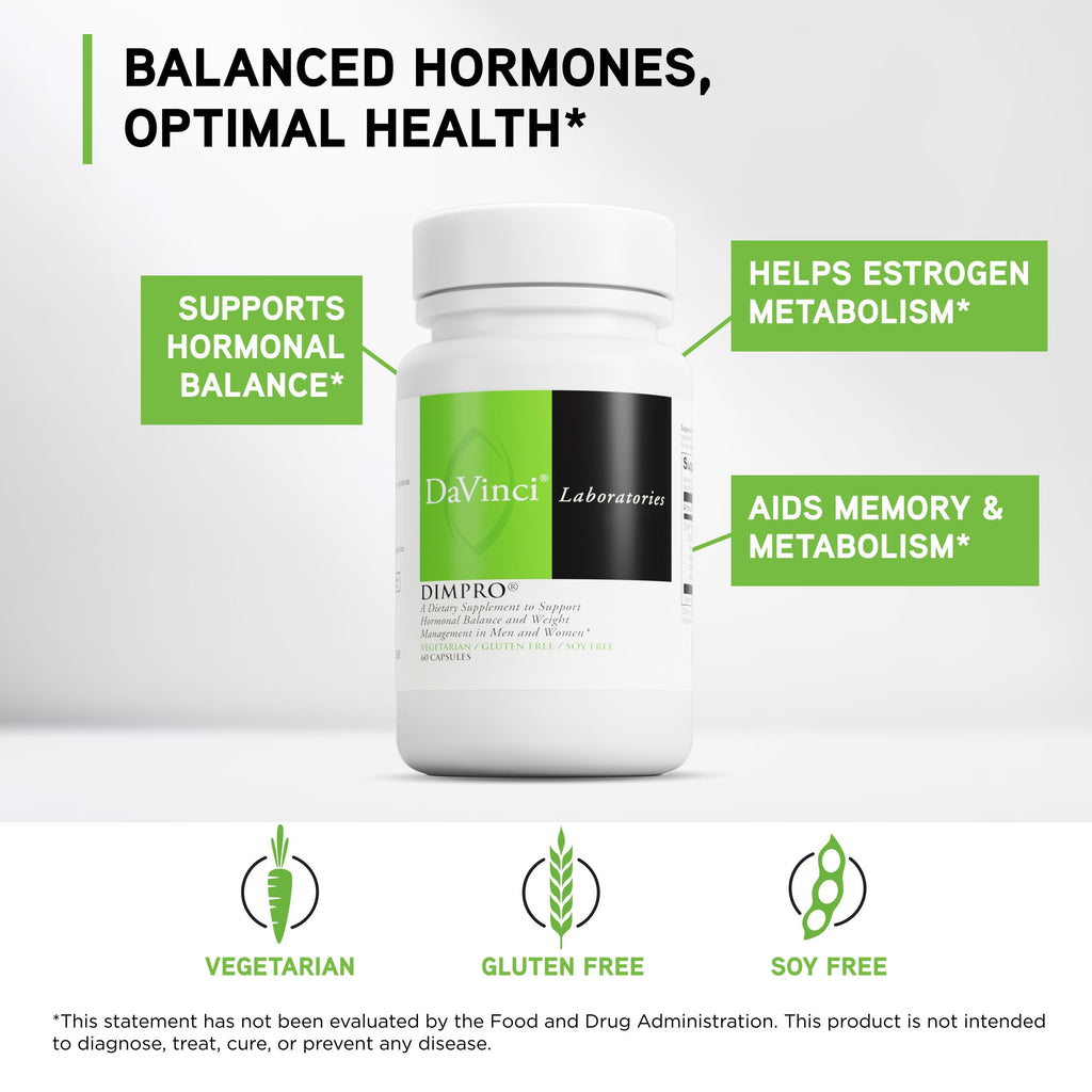 DAVINCI Labs DimPro Hormonal Balance Support - 60 Capsules - image 3