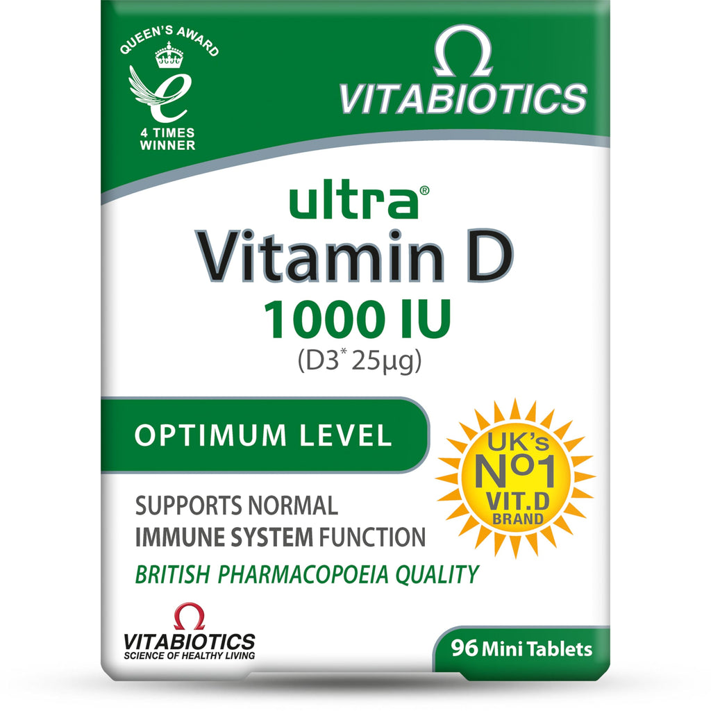 Vitabiotics Ultra Vitamin D3 1000 IU - 96 Tablets