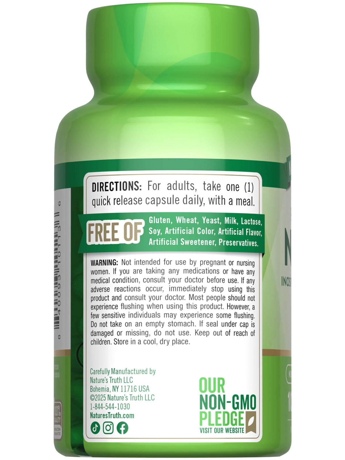 Nature's Truth Flush Free Niacin 500mg - 100 Capsules - image 7