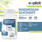 eXplicit Supplements Magnesium Glycinate 425mg - 60 Capsules - image 4