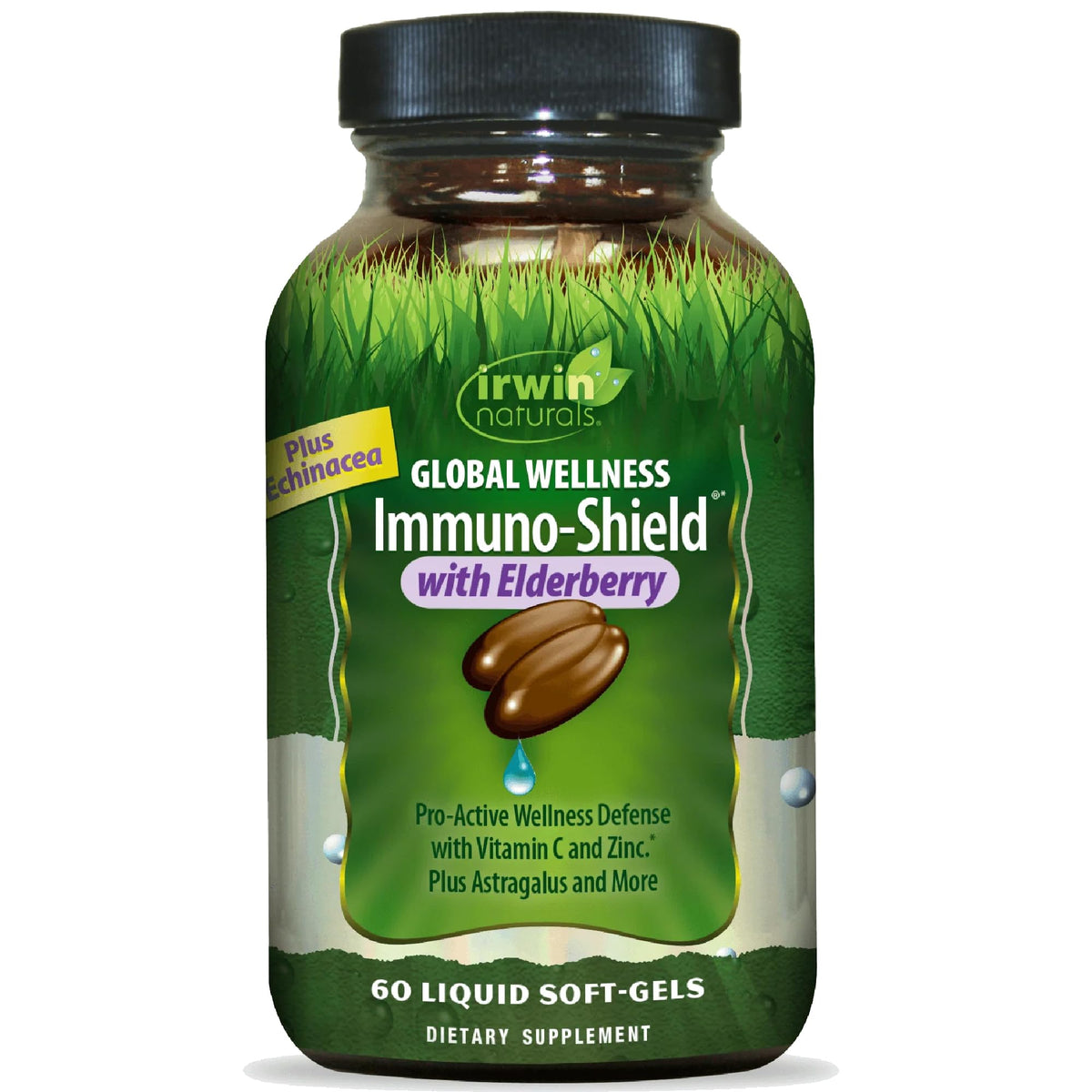 Irwin Naturals Immuno-Shield Elderberry Immune Support - 60 Softgels