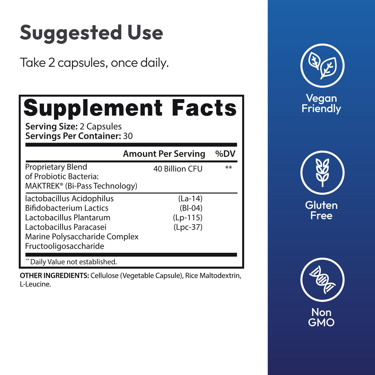 Justified Laboratories Clear Nails Plus Max Probiotic - 180 Capsules - image 2