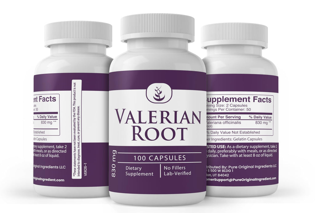 PURE ORIGINAL INGREDIENTS Valerian Root - 100 Capsules - image 4