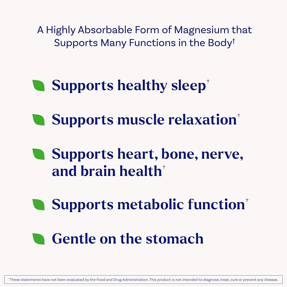 Natrol Magnesium Glycinate Supplements 240 mg - High Absorption