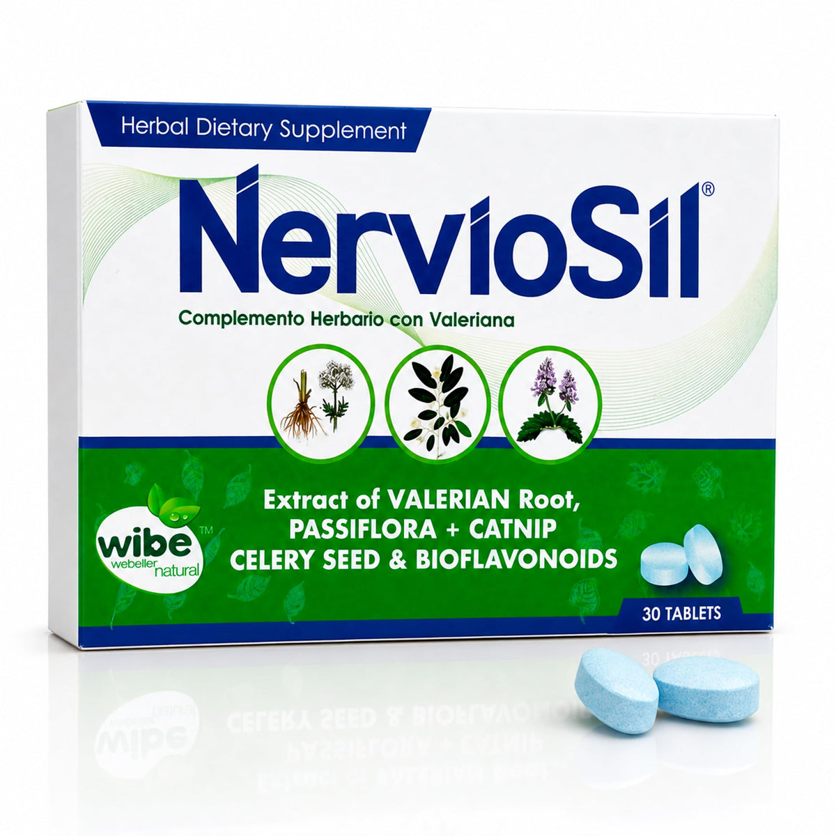 NervioSil Herbal Supplement - 30 Tablets