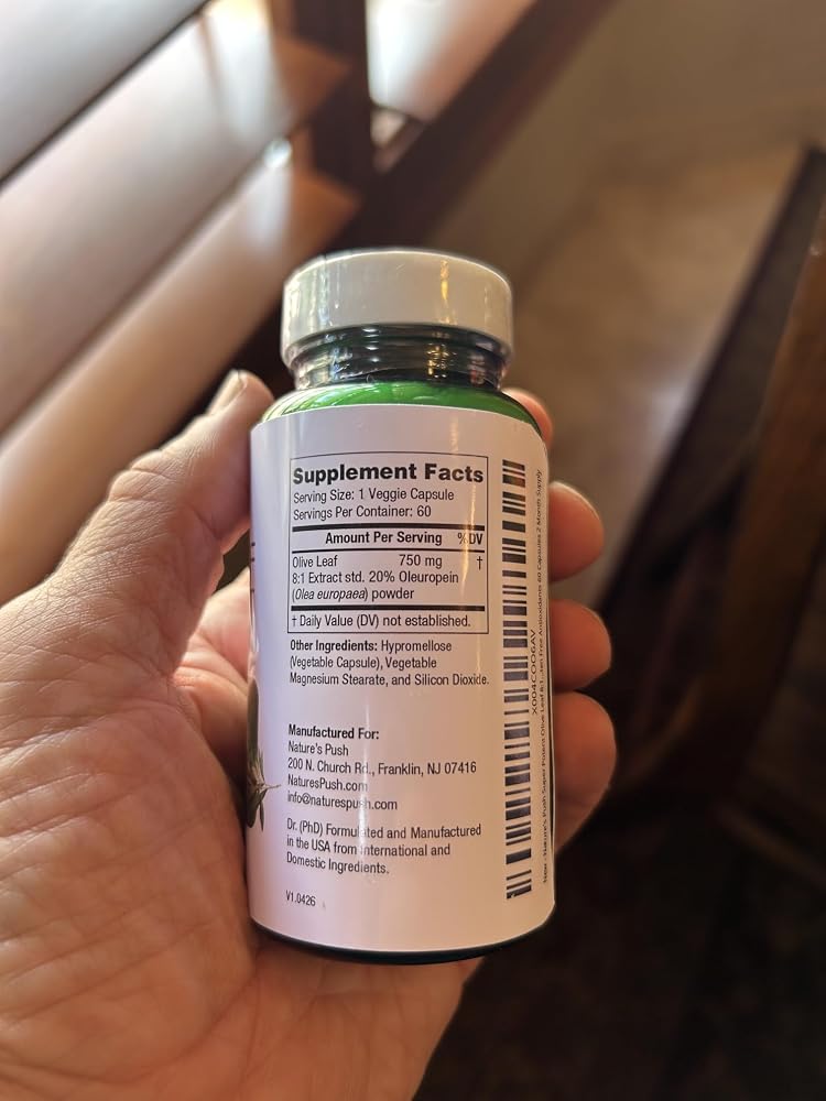 Nature's Push Olive Leaf Extract 750mg - 60 Capsules - image 5