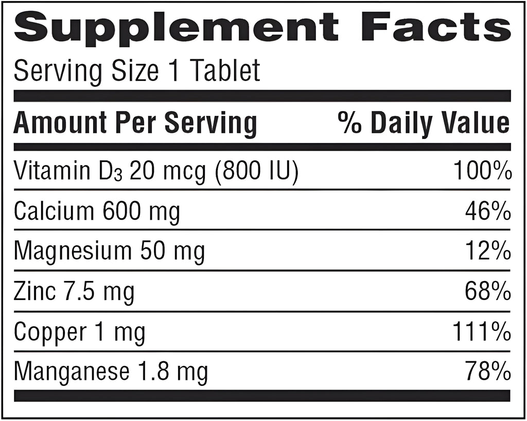 Caltrate 600 Plus D3 Plus Minerals Calcium and Vitamin D Supplement