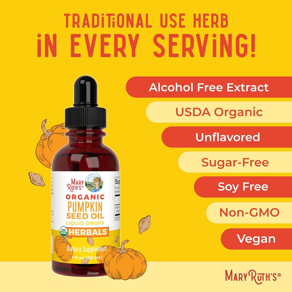 MARYRUTH'S Organic Pumpkin Seed Oil Liquid Drops - 1 Fl Oz - image 7