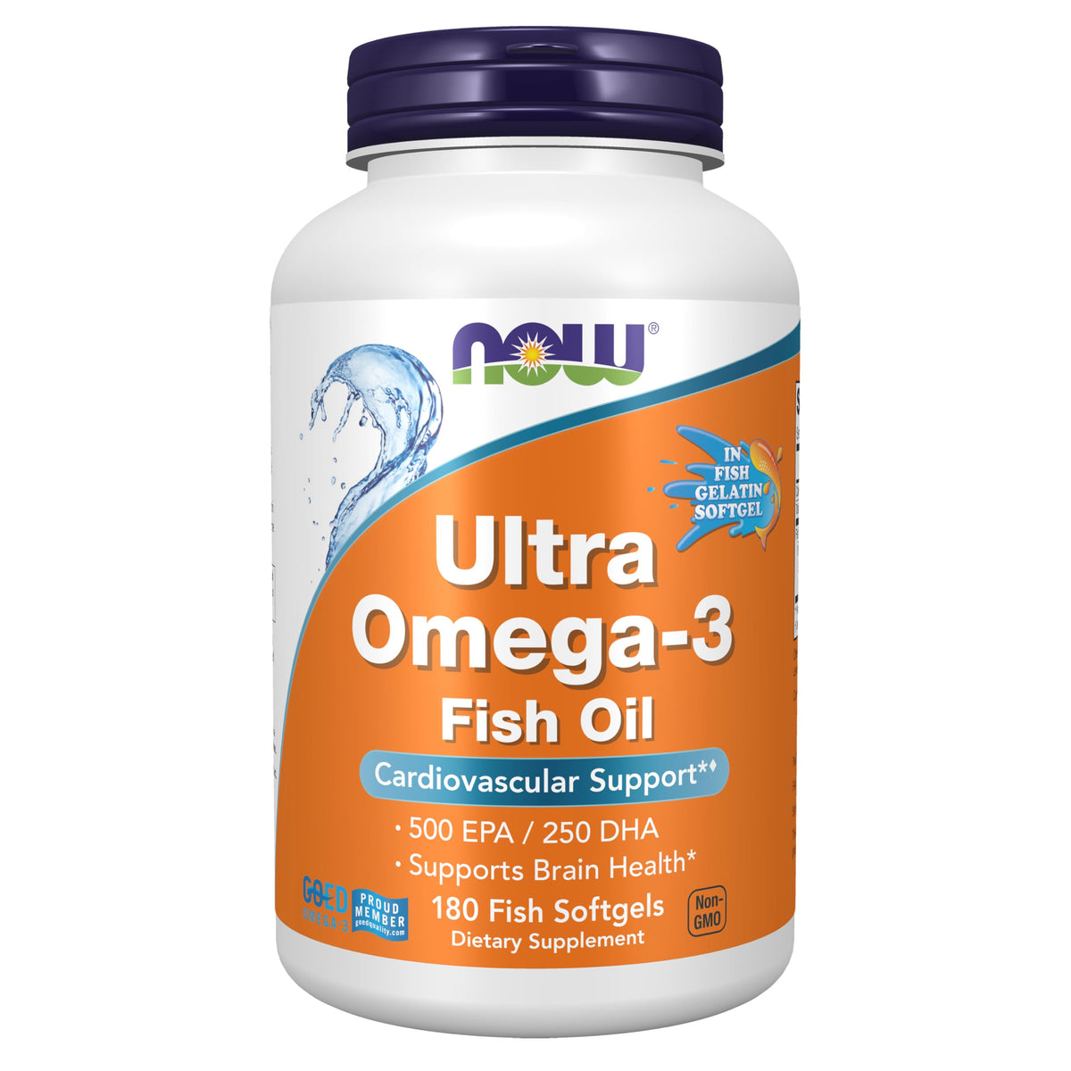 NOW Ultra Omega-3 500 EPA 250 DHA - 180 Softgels