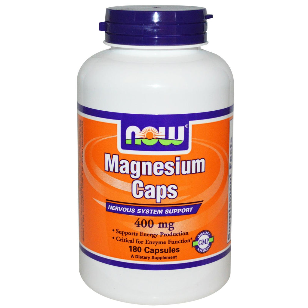 NOW Foods Magnesium 400mg - 540 Capsules (Pack of 3)