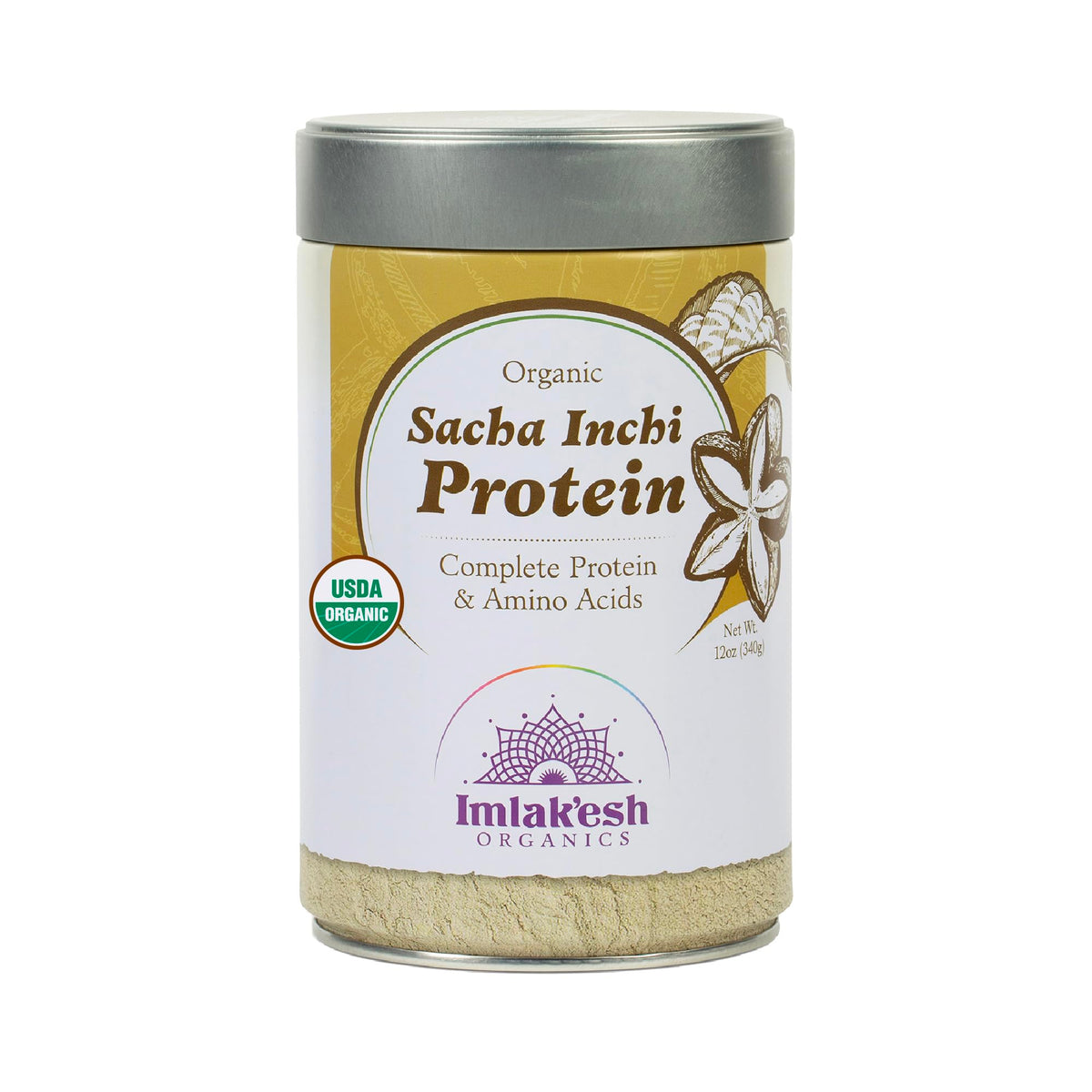 Imlak'esh Organics Sacha Inchi Protein Powder - 12 oz