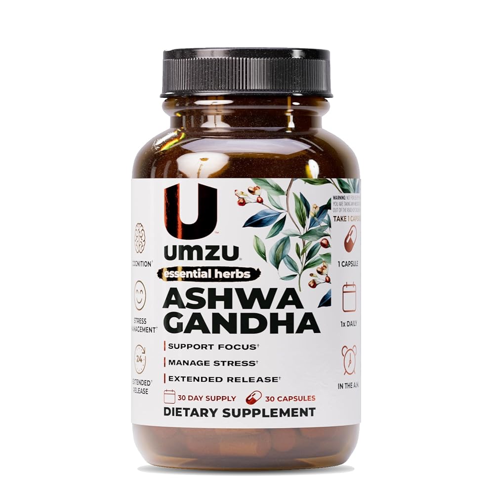 UMZU Ashwagandha Supplement Capsules - 30 Count