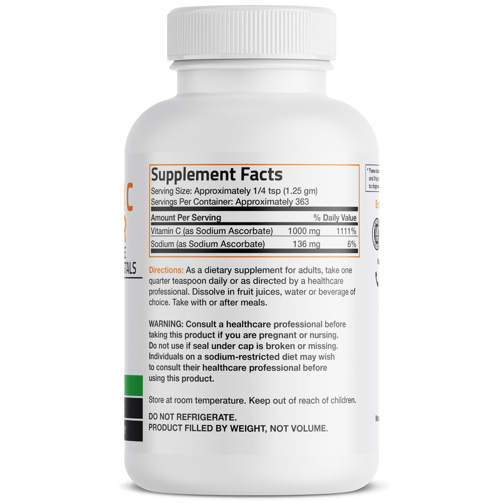 Bronson Powder Vitamin C 1000mg Healthy Immune System, Antioxidant