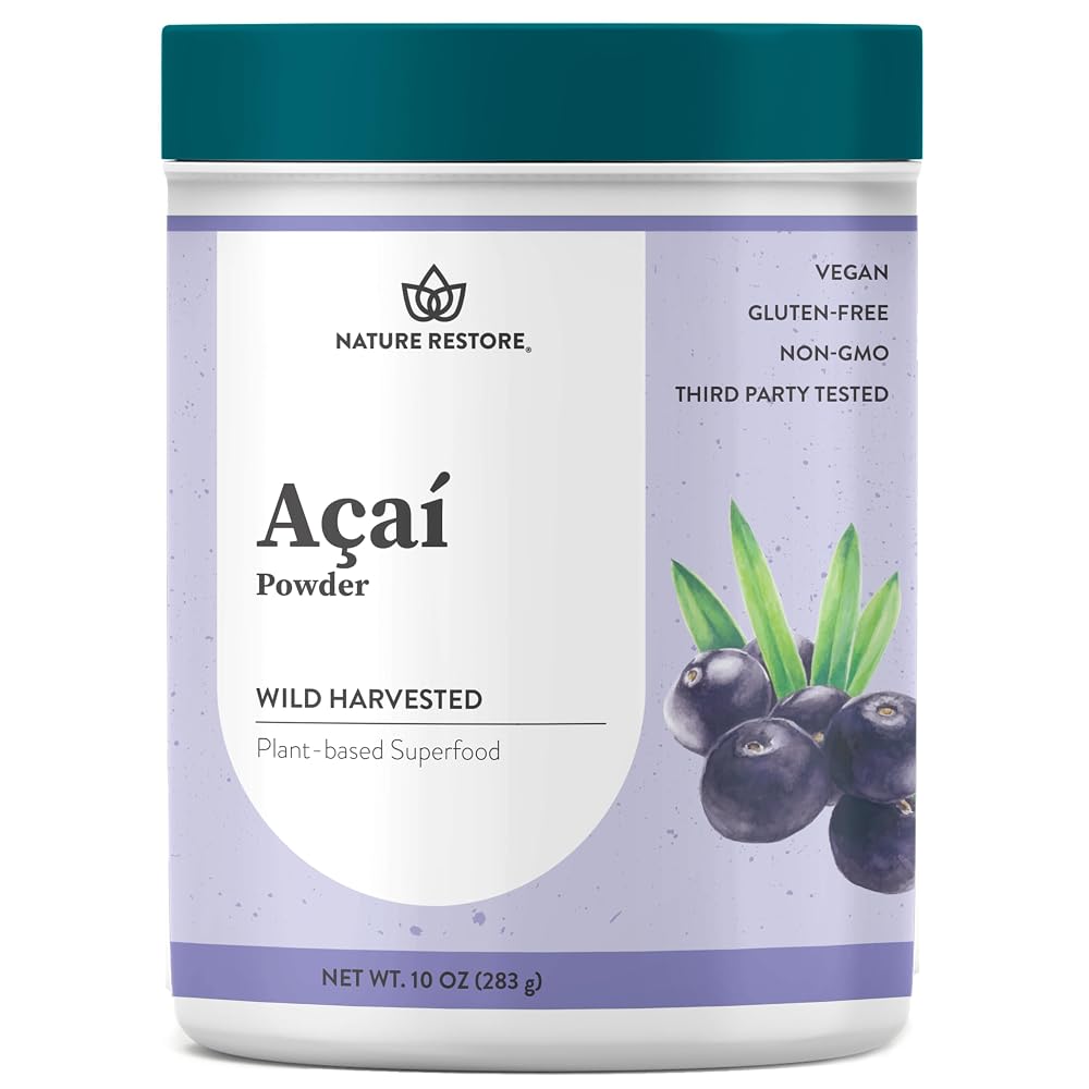 Nature Restore Wild Harvested Acai Berry Powder - 10 Ounces