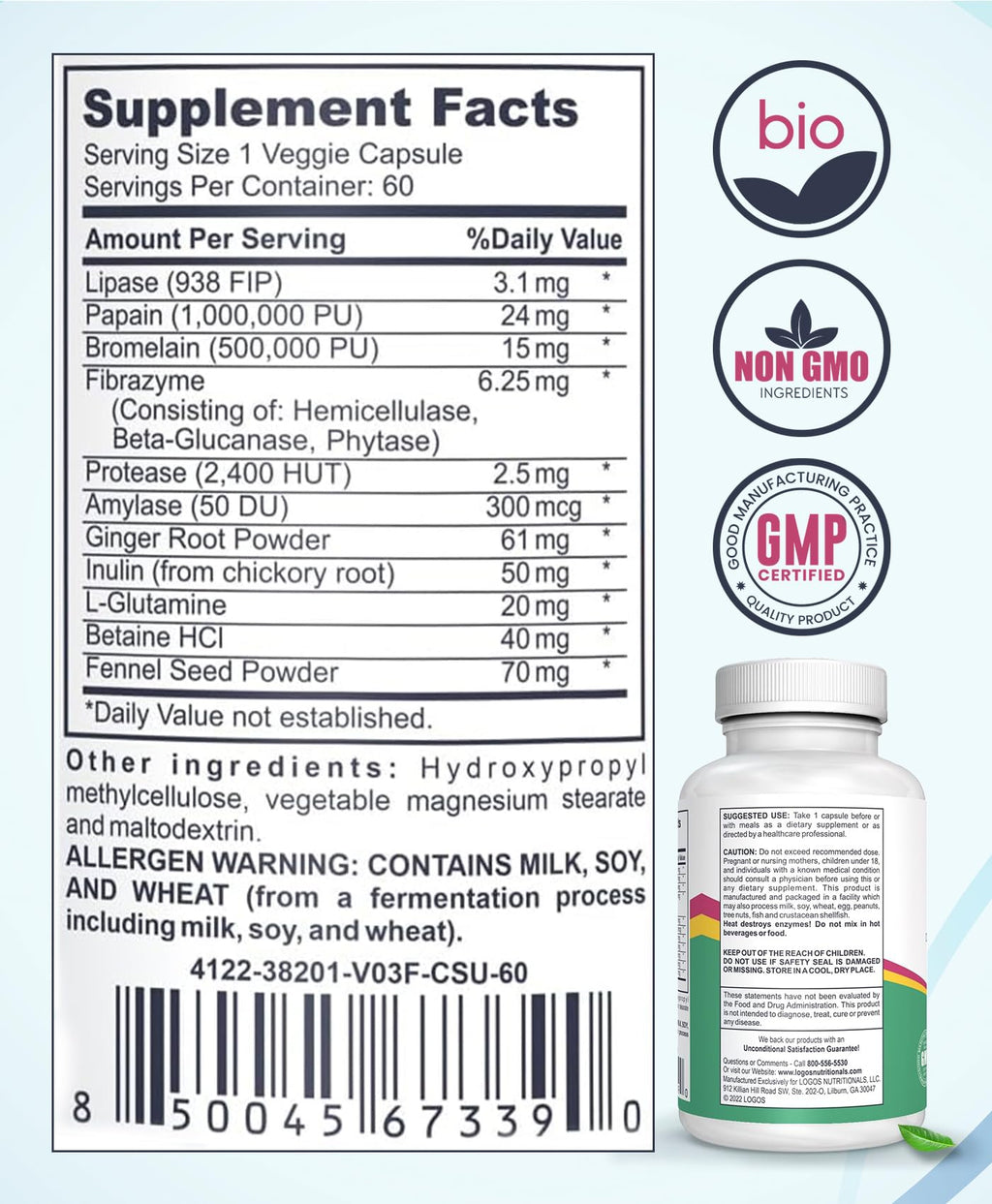 logos nutritionals Essential Digestion Digestive Enzymes - image 2