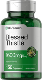 Horbäach Blessed Thistle Capsules - 150 Count