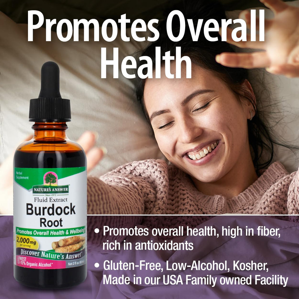 Nature's Answer Burdock Root Herbal Supplement - 2 Fl Oz - image 4