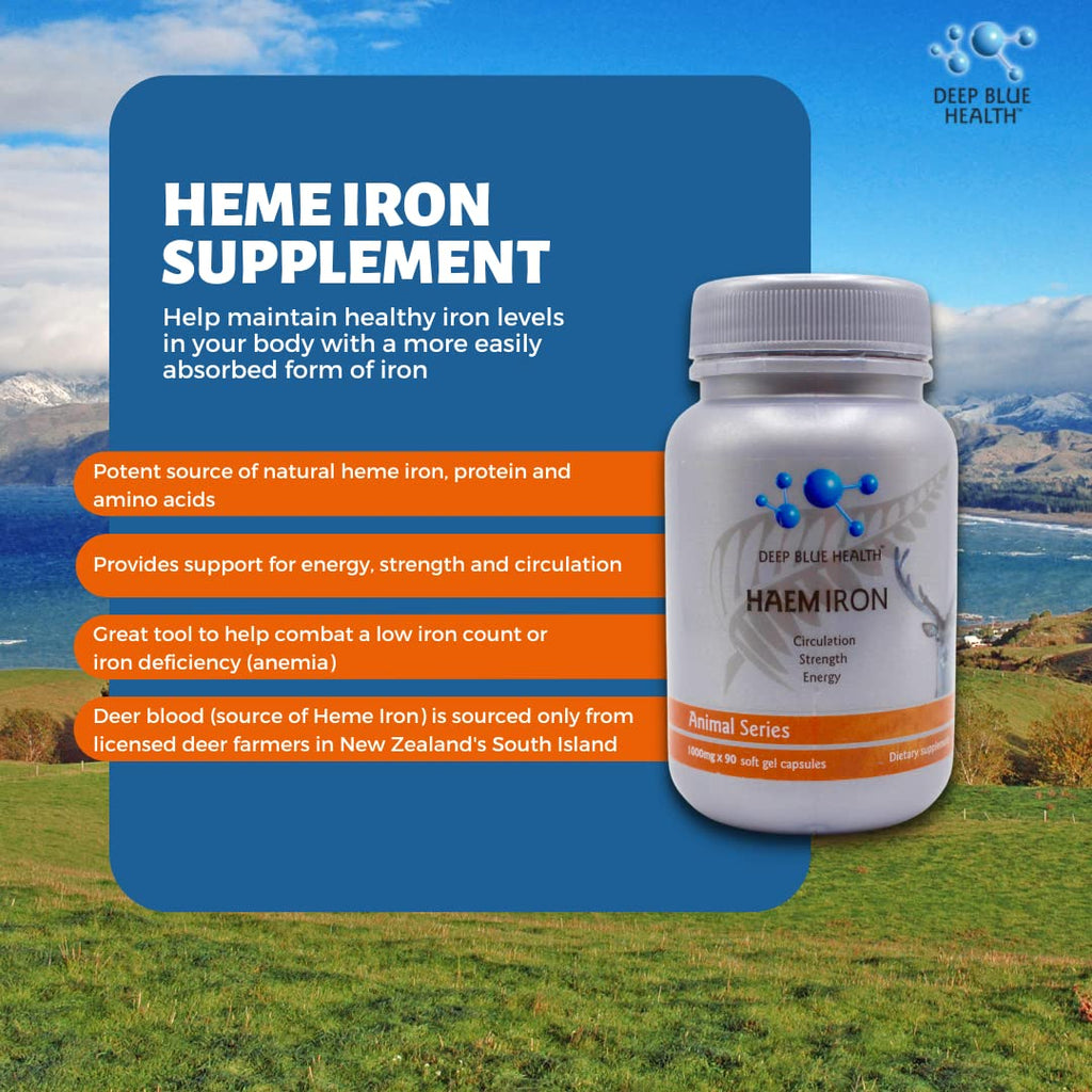 Deep Blue Health Heme Iron Supplement - 90 Softgels - image 2