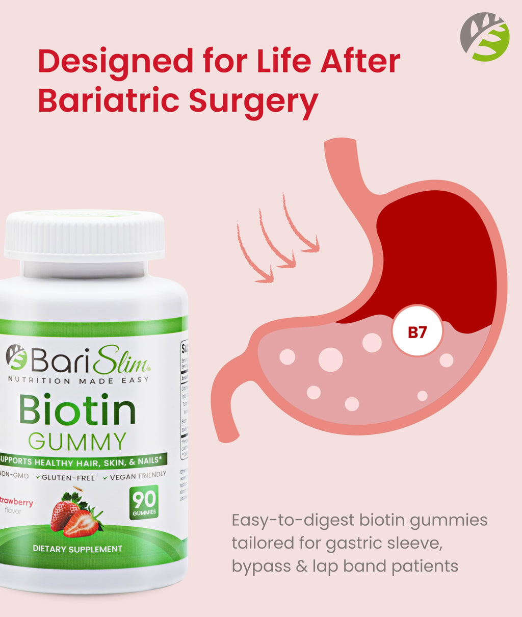 BariSlim Biotin 5000 mcg Gummies for Hair, Skin & Nails - 90 Gummies - image 3
