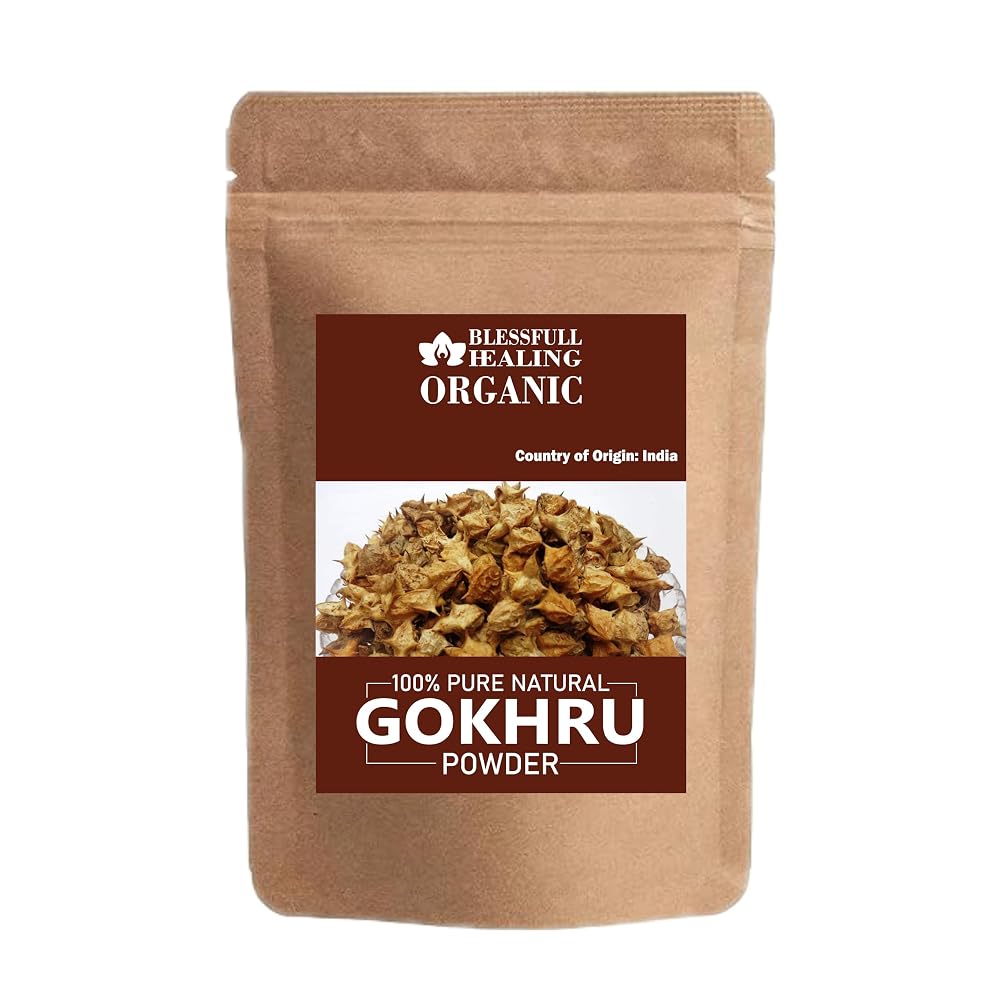 Blessfull Healing Organic Gokhru Powder - 100 Grams