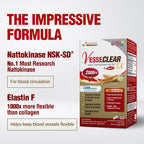 LABO Nutrition VesseCLEAR EX Nattokinase NSK-SD & Elastin F - 90 Capsules - image 6