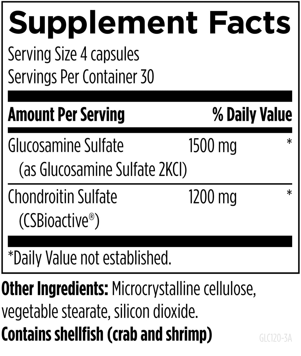 Designs for Health Glucosamine Chondroitin - 120 Capsules - image 3