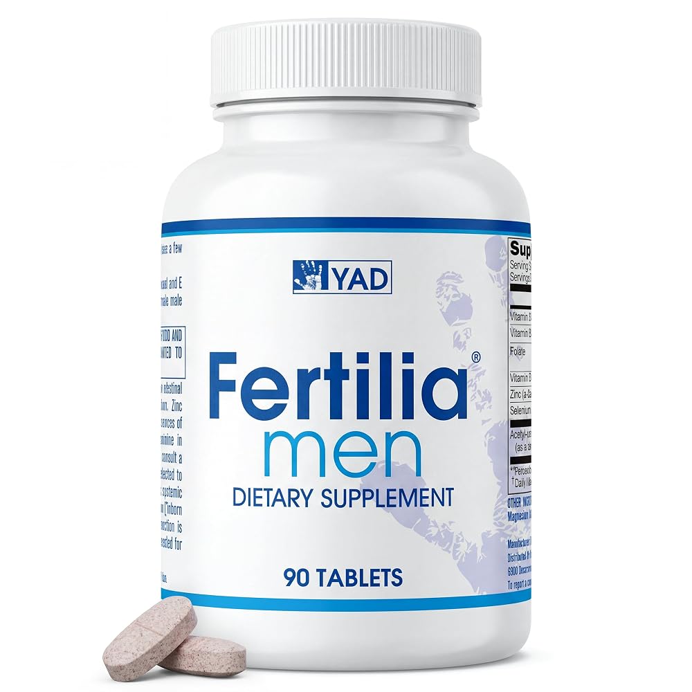 Fertilia Men Fertility Support Supplement with L-Carnitine - 90 Tablets