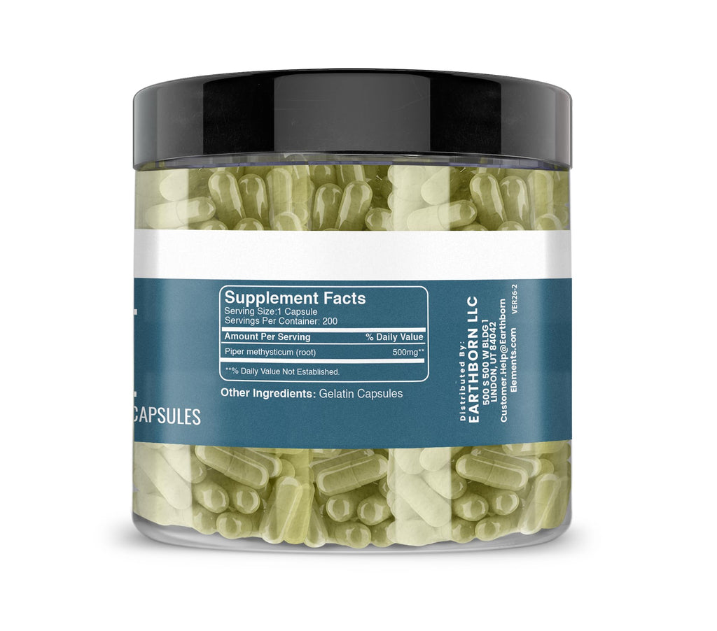 Earthborn Elements Kava Kava Extract - 200 Capsules - image 2