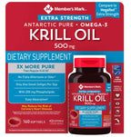 Member's Mark Extra-Strength Antarctic Pure Omega-3 Krill Oil 500 mg