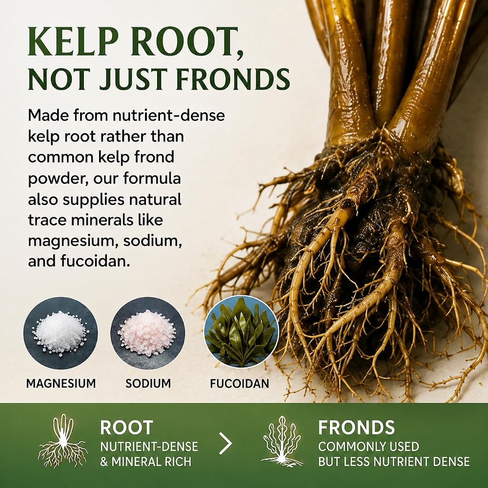 Crane Wellness Pure Oceanic Root Iodine Supplement - 300 Tablets - image 4