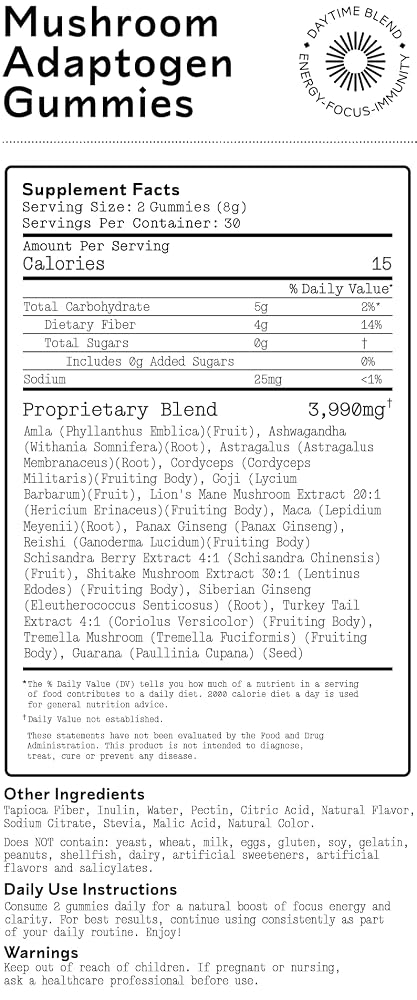 Barker Wellness Day & Night Mushroom Gummies Bundle – 120ct - image 4