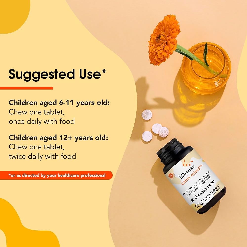 I'm Nutrients Calm Mind Saffron & Magnesium for Kids - 60 Tablets - image 8